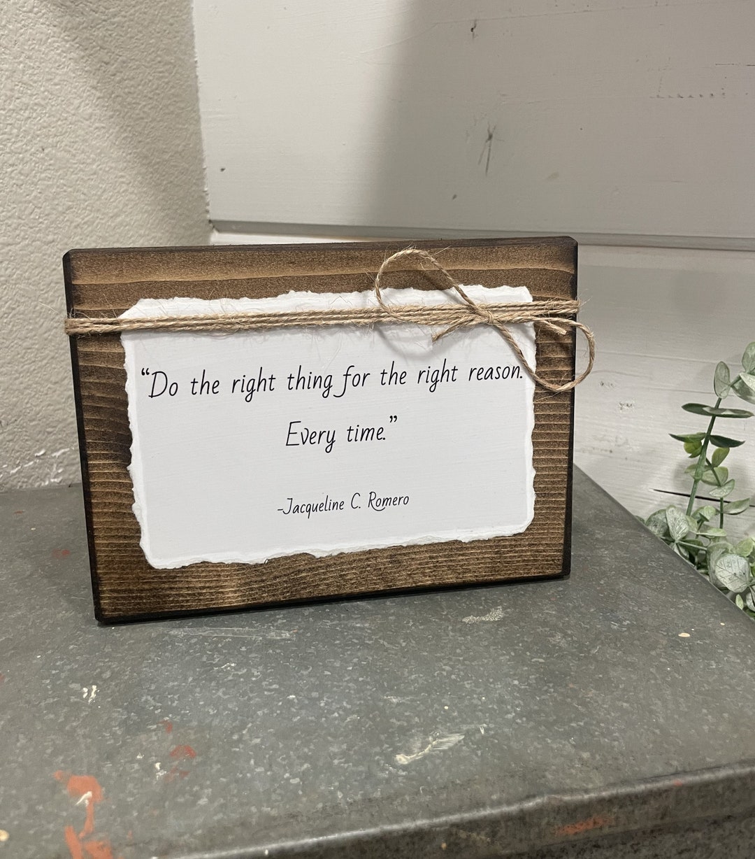 Personalized Message Gift on Wood Custom Quote Decor Message Keepsake