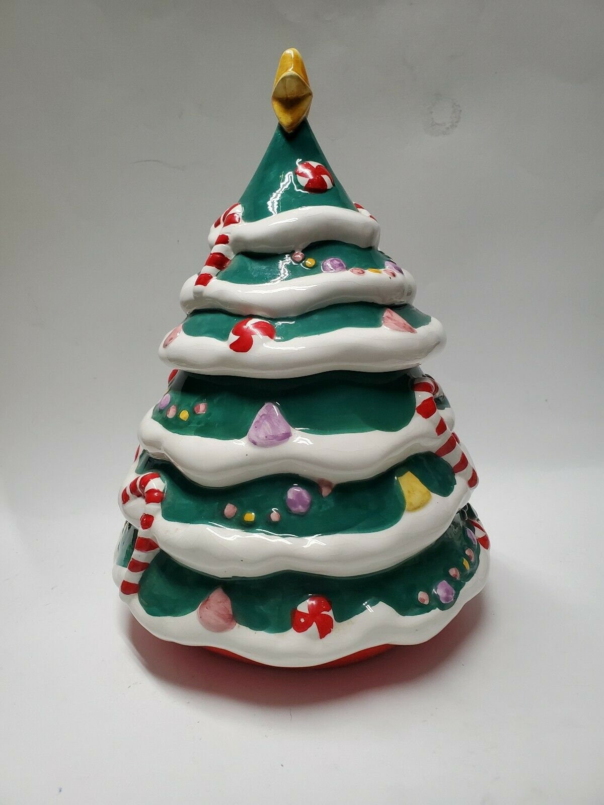 VINTAGE CHRISTMAS TREE Cookie Jar M C E Sausalito Calif. Etsy