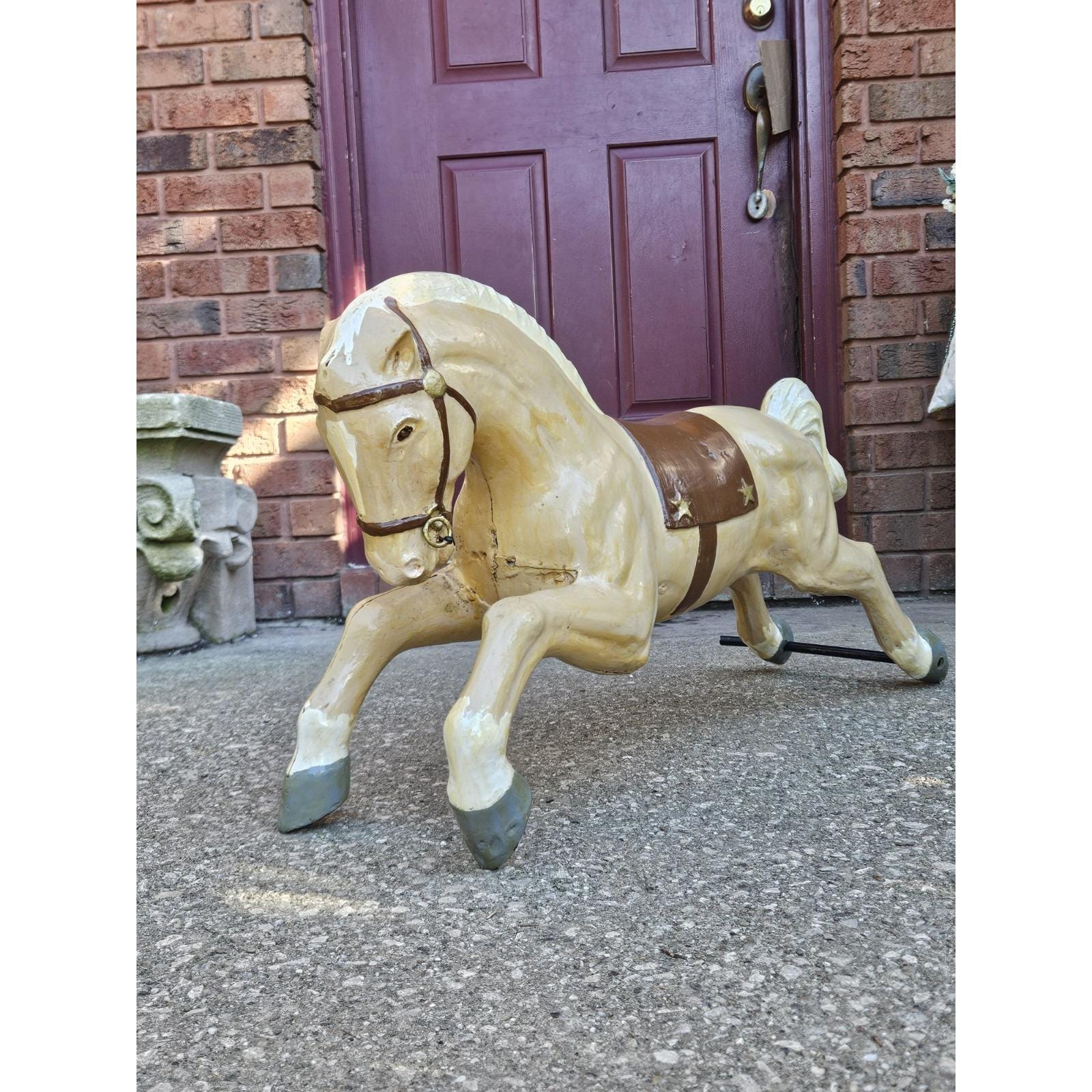 Antique carousel horse - Etsy 日本