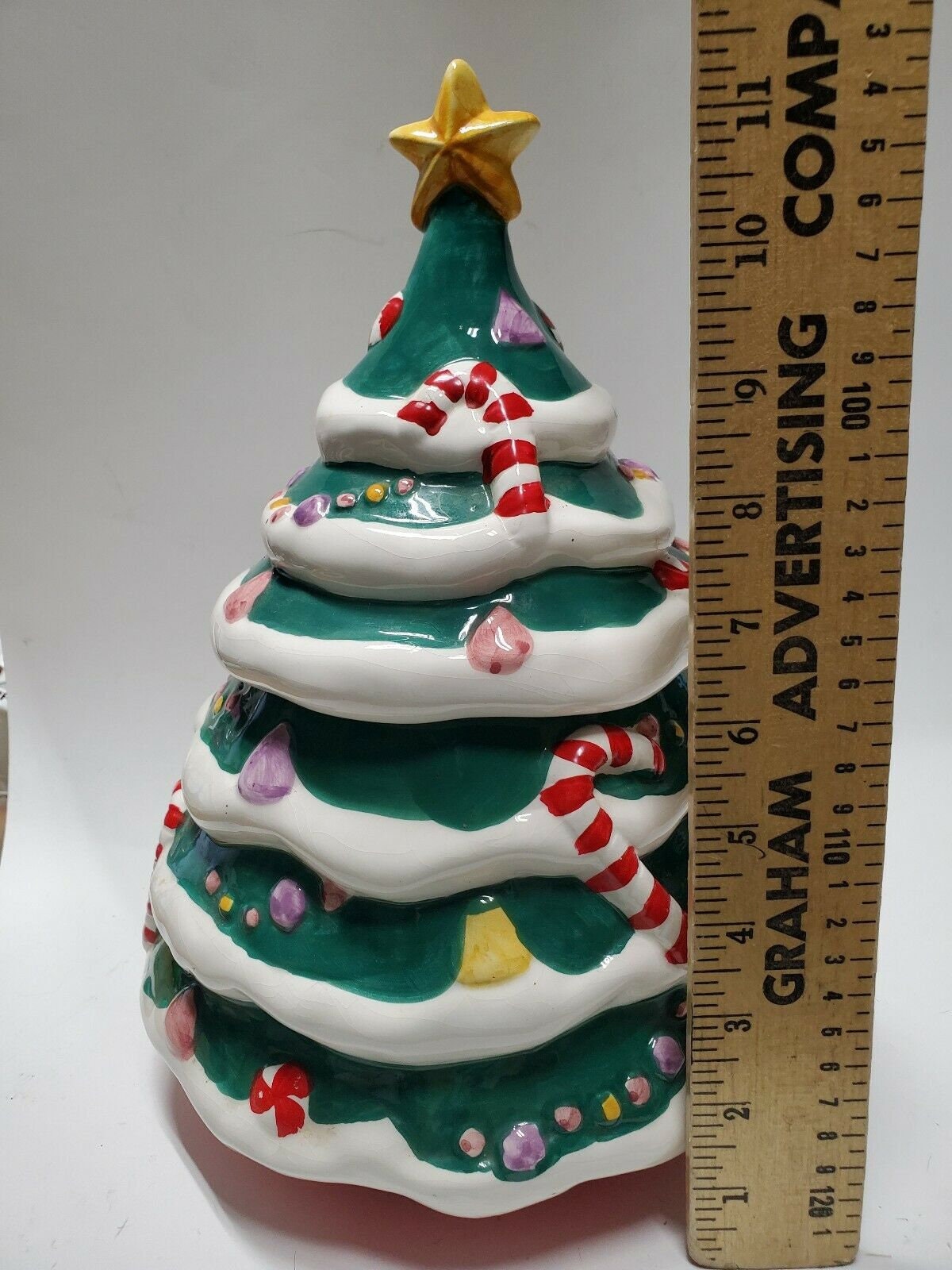 VINTAGE CHRISTMAS TREE Cookie Jar M C E Sausalito Calif. Etsy