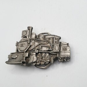 VINTAGE TRAIN LOCOMOTIVE Belt Buckle 3D Railroad Train Collectible Accessories