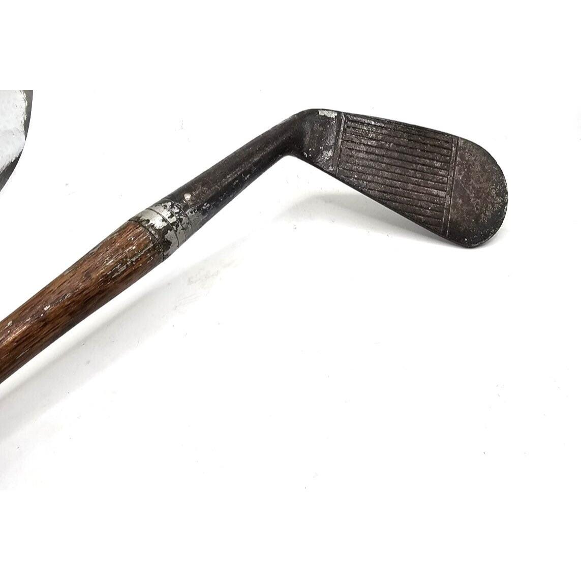 ANTIQUE GLENDALE CHROMLIN Putter Golf Club Hickory Wood Shaft