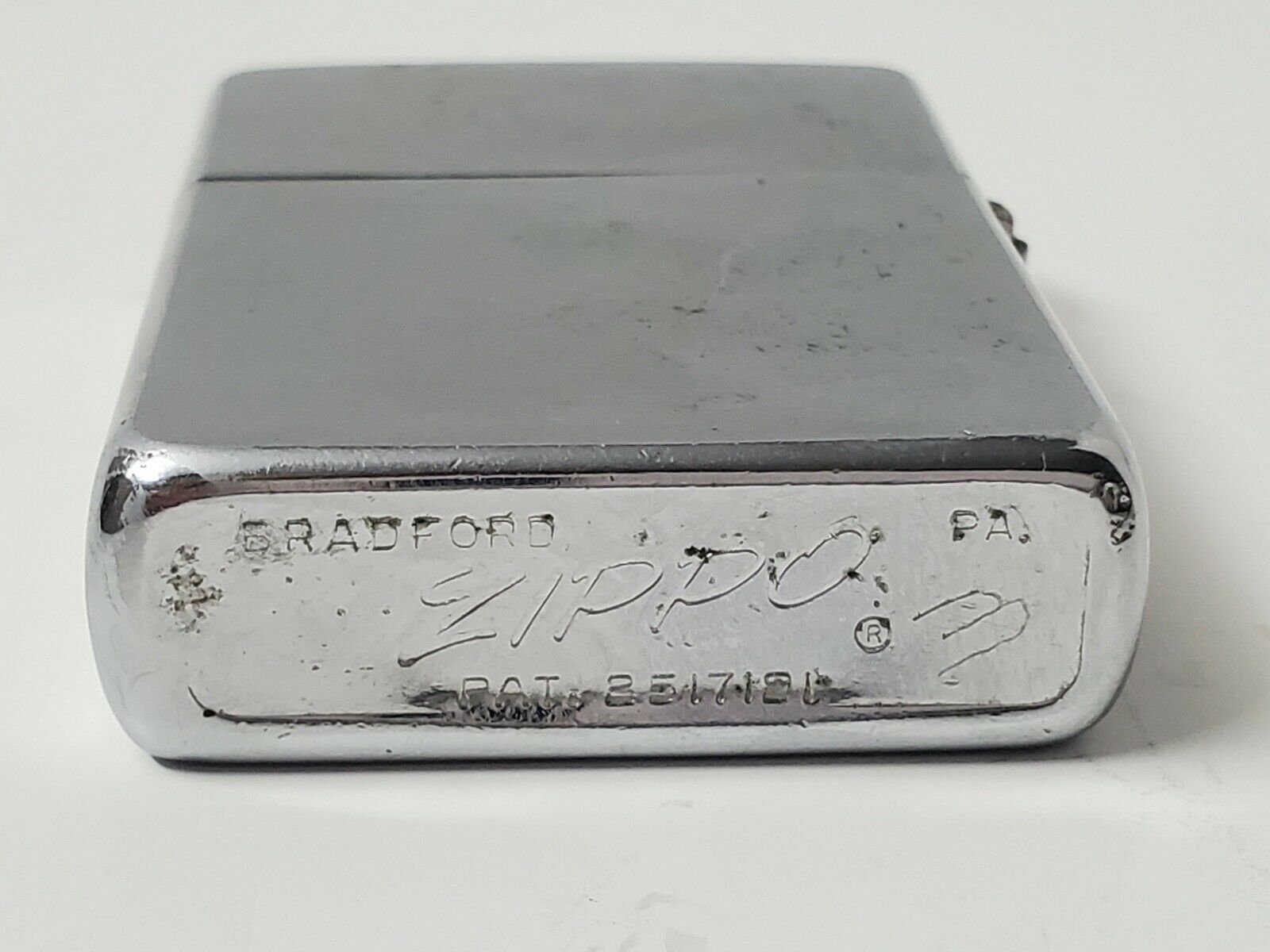 VINTAGE ZIPPO LIGHTER 1960'S Unique Skull Head Fraternity