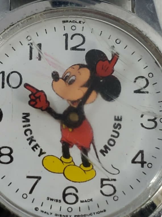Bradley swiss made mickey mouse watch 23 deals