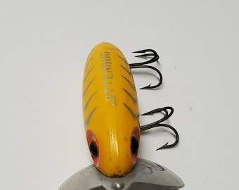 Leurre Vintage Fred Arbogast Jitterbug – Boîte D’origine, Akron Ohio