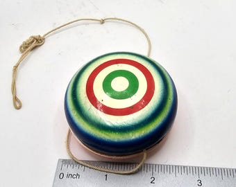 VINTAGE WOOD YOYO Multi Color Swirl Collectible Toy Memorabilia - Etsy