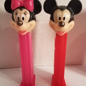Vintage PEZ Dispenser Minnie Mouse & Mickey made In Hungary