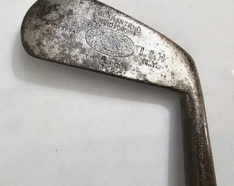 Club De Golf George Nicoll Hickory Mashie – Fer Vintage – Réinitialisation Tête