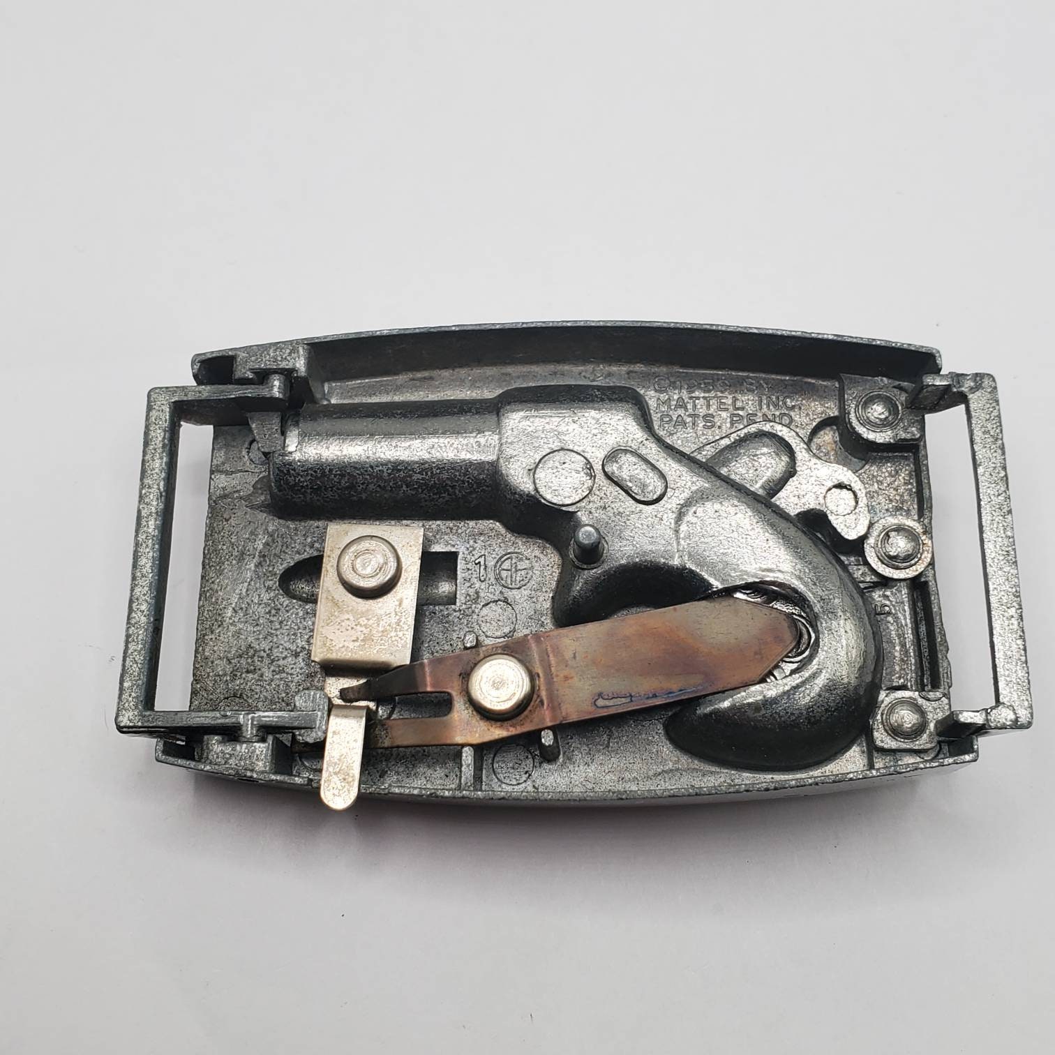 VINTAGE MATTEL REMINGTON Derringer 1867 Belt Buckle Cap Gun Etsy