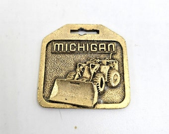 ANTIQUE MICHIGAN POCKET Watch fob Clark Equip Poughkeepsie New York Collectible Memorabilia Men&#39;s Watch Fob Key Chain