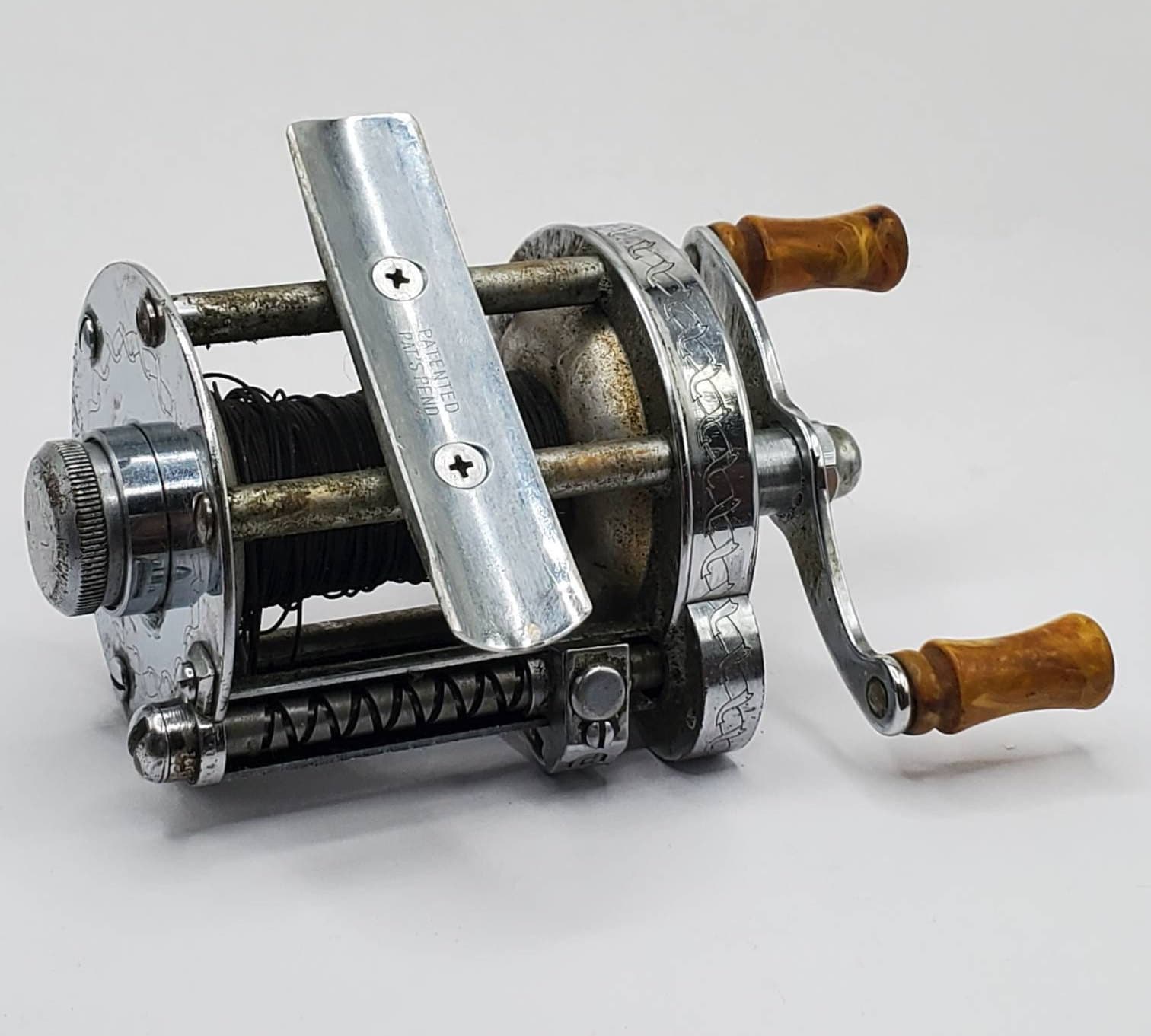 VINTAGE PFLUEGER SKILKAST Akron No. 1953 Chrome Fishing Reel VINTAGE PFLUEGER SKILKAST Akron No. 1953 Chrome Fishing Reel