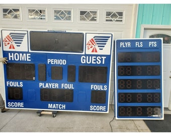 15 ft DAKTRONICS Basketball SCOREBOARD Complete System with 2 Stat Displays