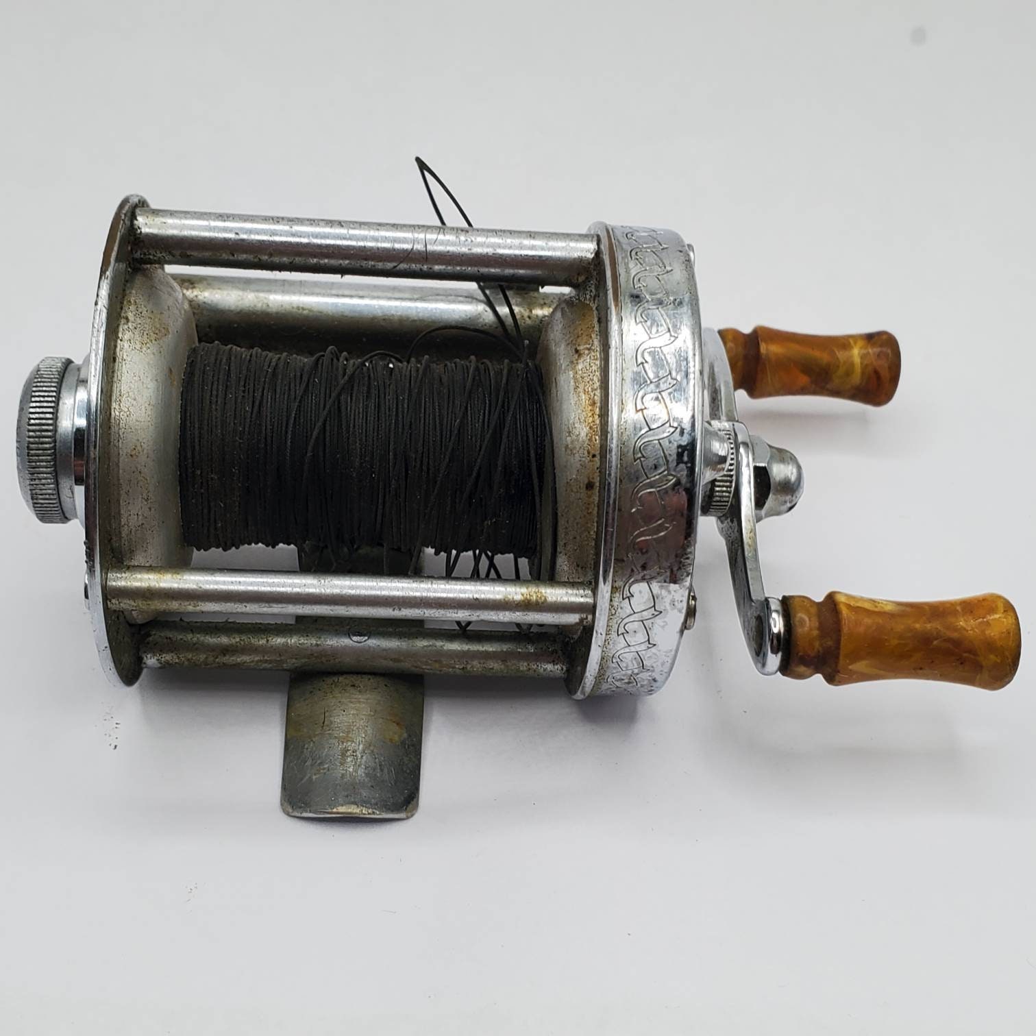 VINTAGE PFLUEGER SKILKAST Akron No. 1953 Chrome Fishing Reel VINTAGE PFLUEGER SKILKAST Akron No. 1953 Chrome Fishing Reel