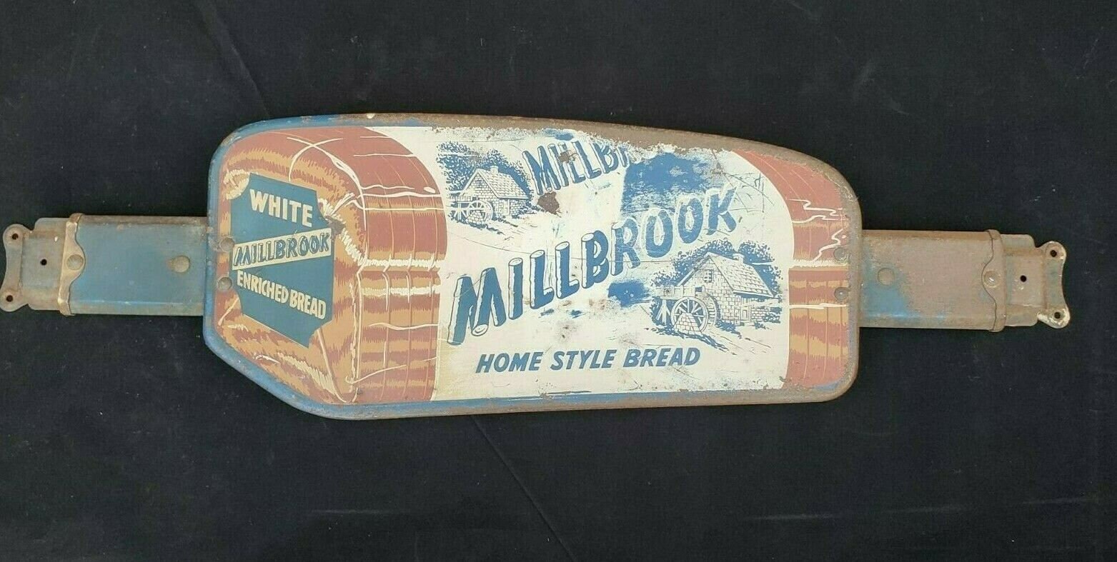 VINTAGE MILLBROOK BREAD Metal Door Push Bar General Store Etsy UK
