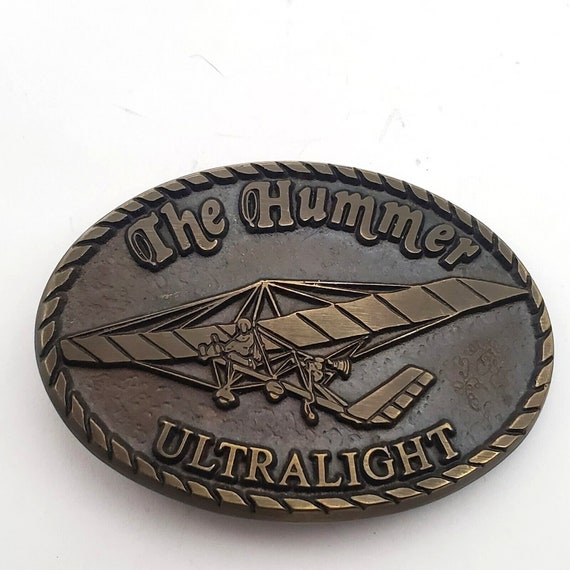 VINTAGE The HUMMER ULTRALIGHT Aircraft Belt Buckl… - image 6