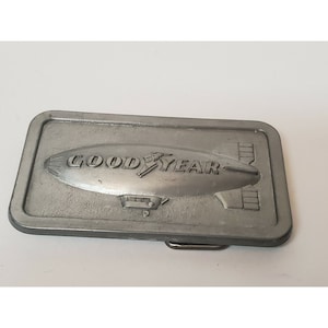 VINTAGE GOODYEAR BLIMP Belt Buckle Goodyear Tire & Rubber Collectible Memorabilia
