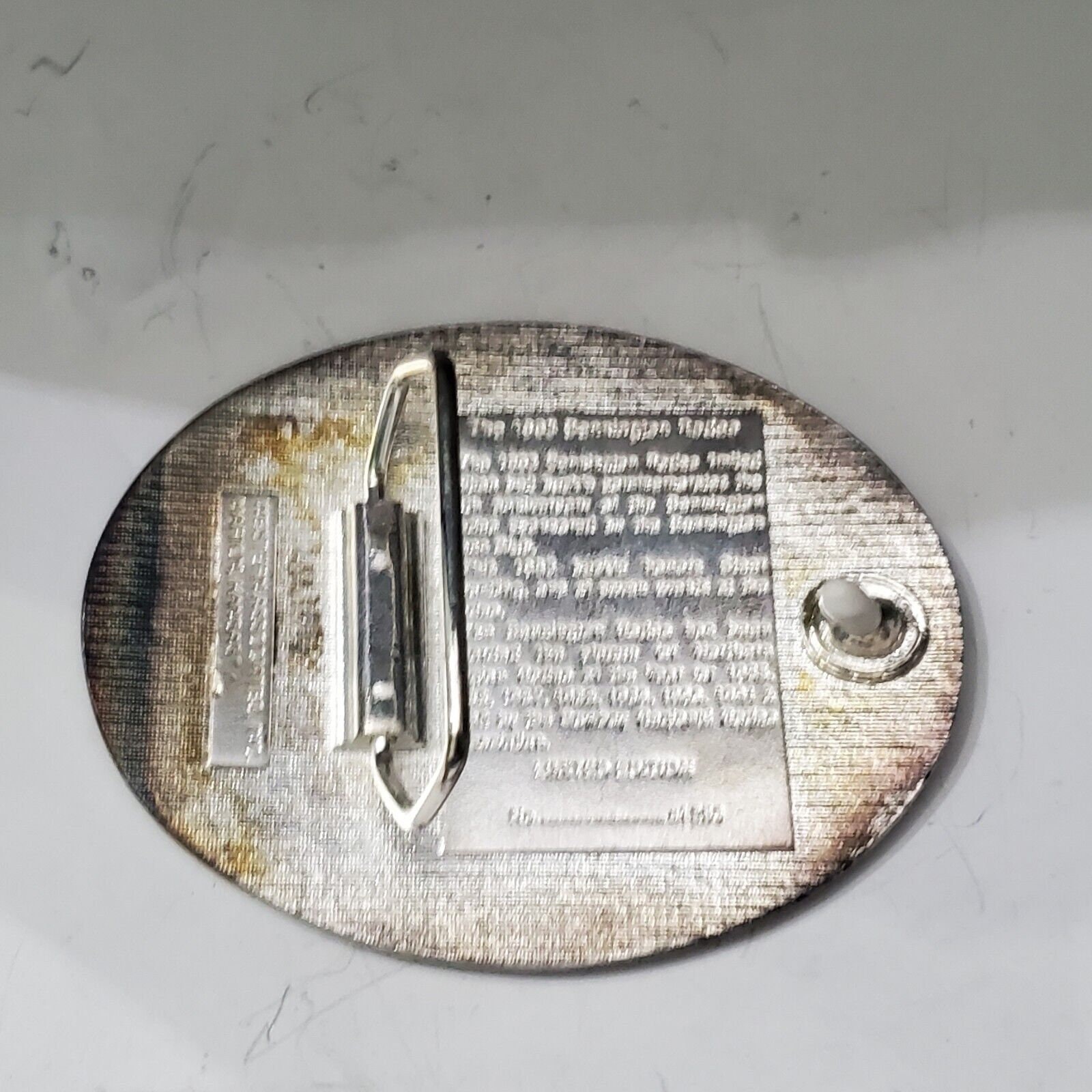VINTAGE BENNINGTON RODEO Belt Buckle 3D Cowboy Horse Cattle - Etsy