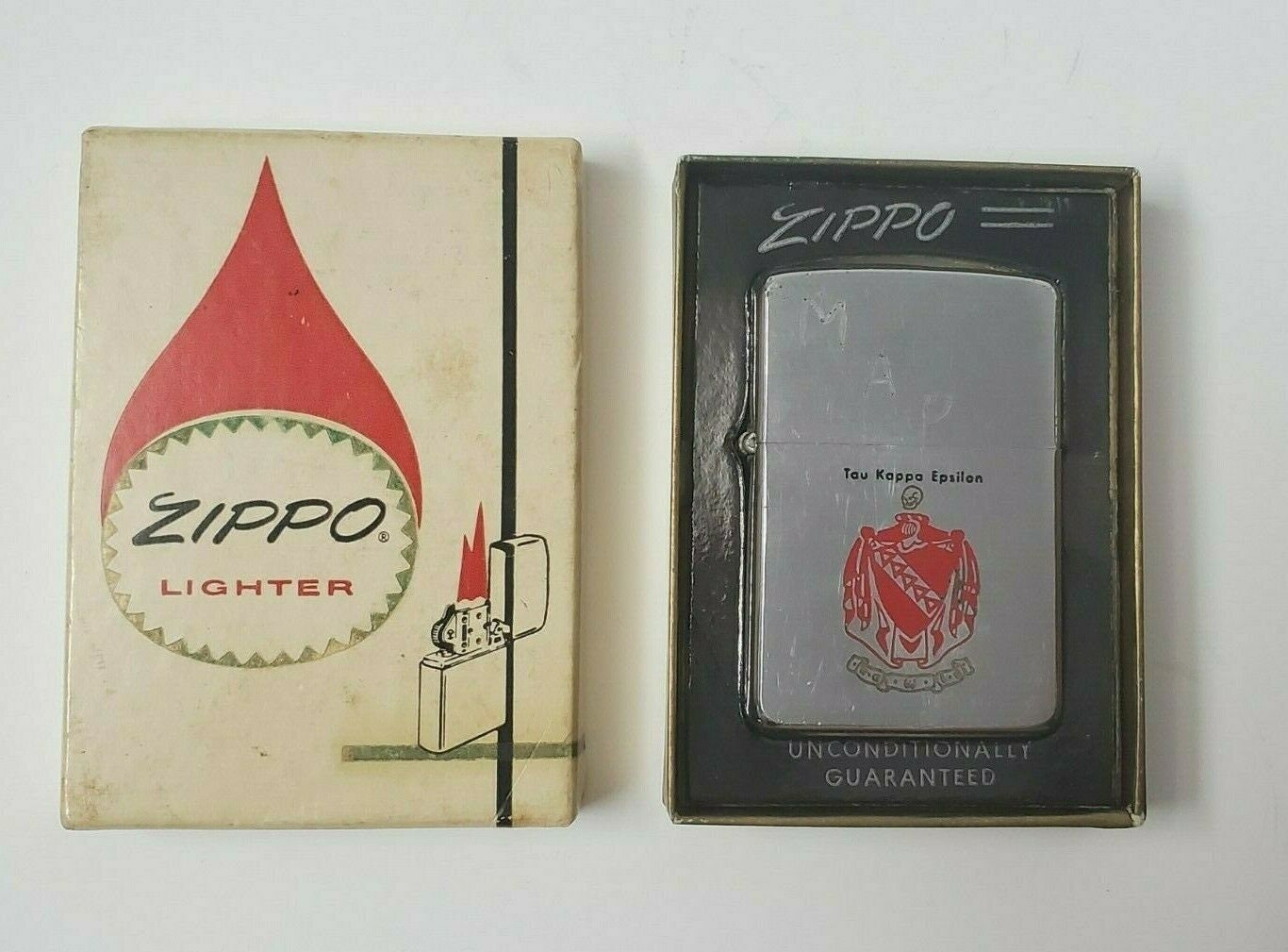 VINTAGE ZIPPO LIGHTER 1960'S Unique Skull Head Fraternity VINTAGE ZIPPO LIGHTER 1960'S Unique Skull Head Fraternity