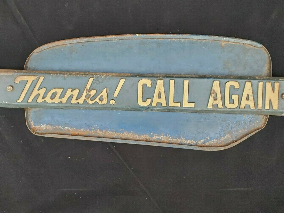 VINTAGE MILLBROOK BREAD Metal Door Push Bar General Store Etsy