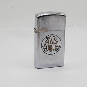 VINTAGE ZIPPO LIGHTER Mac Tool Quality Price Service Collectible Old Lighter U.S.A. Zippo Lighter Cigarette Lighter
