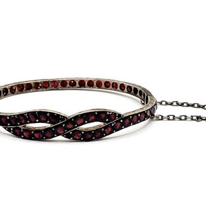 VICTORIAN RED GARNET Gold Bracelet Fine Jewelry Collectible Memorabilia Woman&#39;s Red Stones Garnet Wedding Jewelry