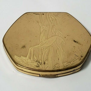 VINTAGE ART DECO Powder Compact