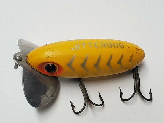 Vintage Marathon Bait Co Red & White Musk-E-Munk Lure In Box