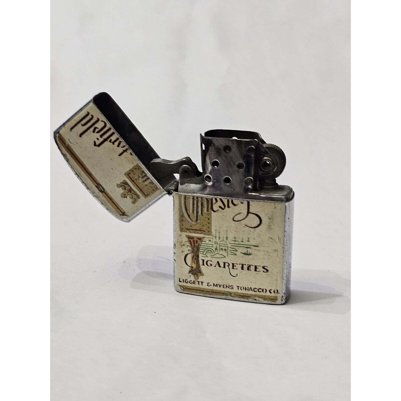 VINTAGE LIGHTER CHESTERFIELD Ciigarettes Continental Advertising Tobacco  Memorabilia