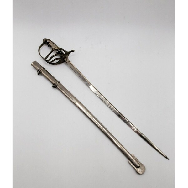 VINTAGE SWORD LETTER Opener with Scabbard Signed Germany Collectible Memorabilia