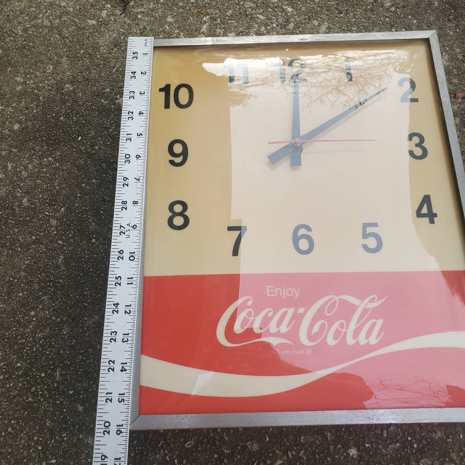 【激渋50s vintage Coca-Cola パムクロック社製 壁掛時計】 激渋50s vintage Coca-Cola パムクロック社製 壁掛時計】 激渋50s