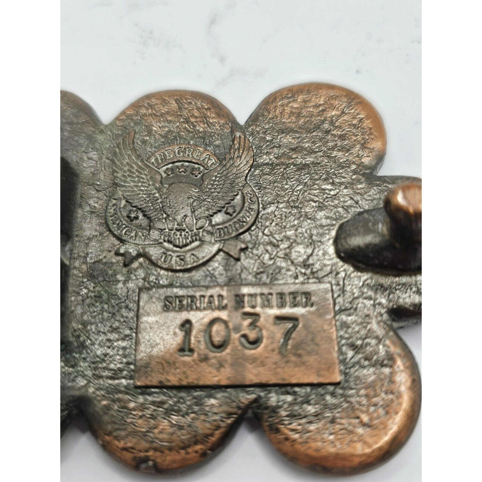 ANTIQUE INDIAN HEAD Copper Penny Belt Buckle Collectible 