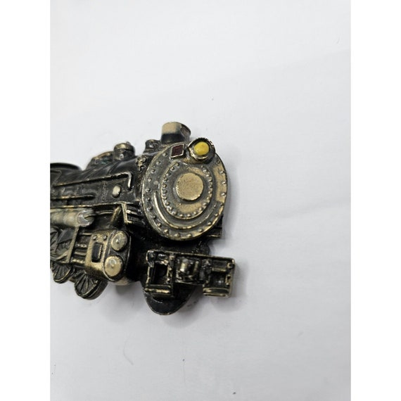 ANTIQUE TRAIN ENGINE Belt Buckle 3D Locomotive Co… - image 10