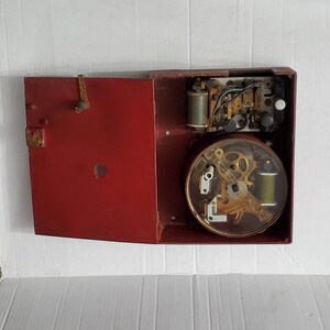 RARE VINTAGE TELEGRAPH Fire Call Box Cast Iron Red Fire Alarm Box Collectible Firehouse Memorabilia