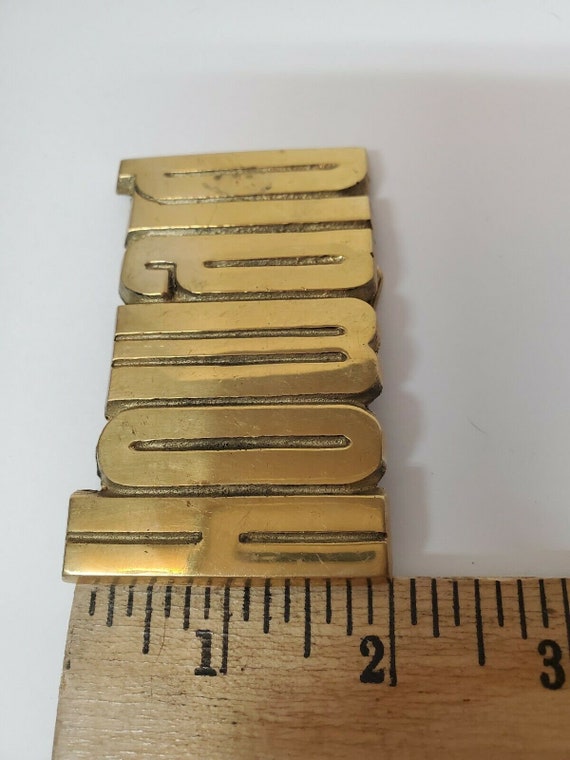 VINTAGE HOWARD BELT Buckle Solid Brass - image 2