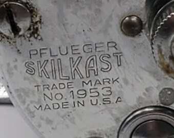 リール PFLUEGER SKILKAST NO.1953 MADE IN USA Vintage Pflueger Skilkast No.1953 Casting Reel - Made in USA