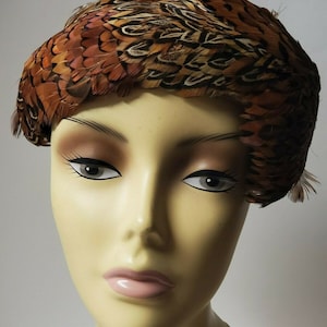 VINTAGE PHESANT PEACOCK Feather Hat Stunning Antique - Etsy