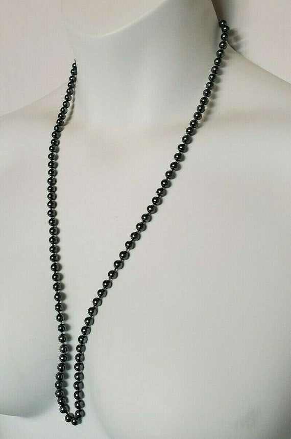 VINTAGE DARK PEARL Necklace High Gloss Pearl Neckl