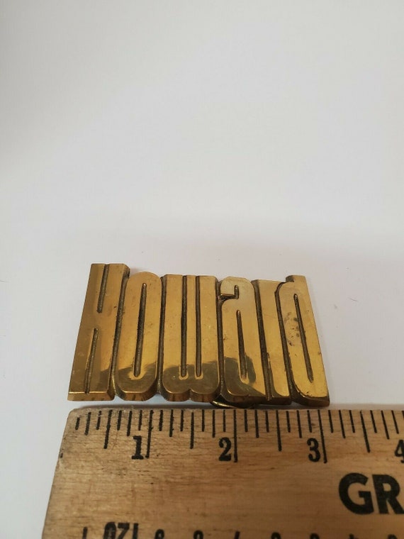 VINTAGE HOWARD BELT Buckle Solid Brass - image 3