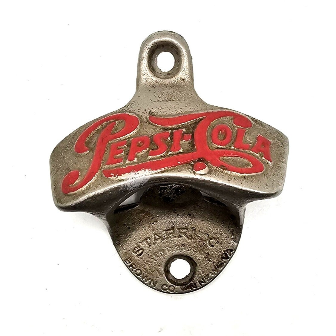 ANTIQUE PEPSI COLA Bottle Opener Starr X Wall Mount Red ANTIQUE PEPSI COLA Bottle Opener Starr X Wall Mount Red
