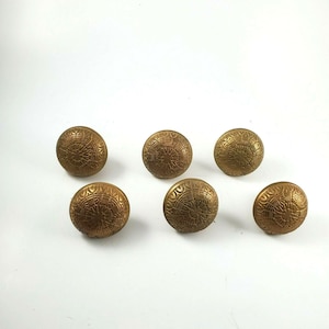 VINTAGE VICTORIAN BRASS Door Knobs 3 Pairs Collectible Architectural Hardware Original Decorative