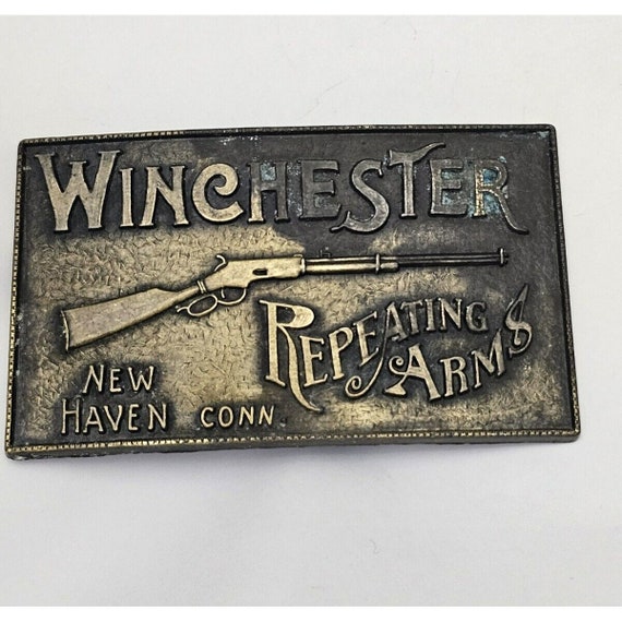 ANTIQUE WINCHESTER RIFFLE Belt Buckle Repeating A… - image 9