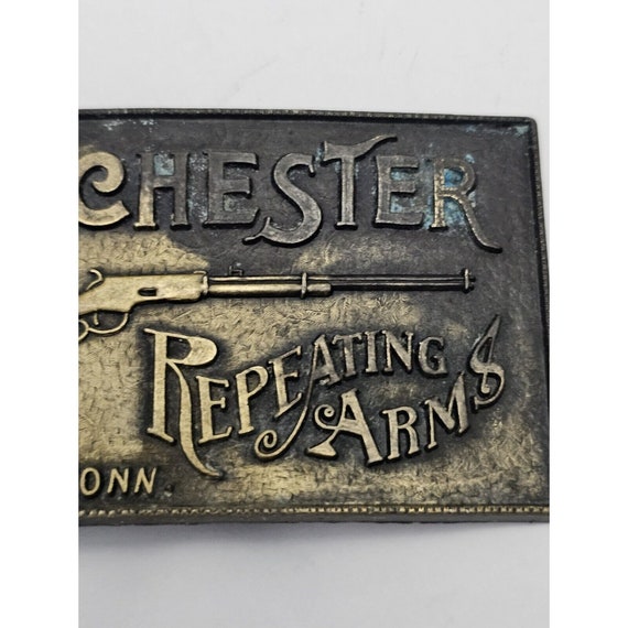 ANTIQUE WINCHESTER RIFFLE Belt Buckle Repeating A… - image 6