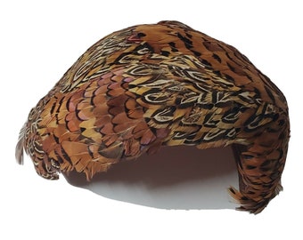 VINTAGE PHESANT PEACOCK Feather Hat Stunning Antique Collectible Specialty Accessory Women's Hat