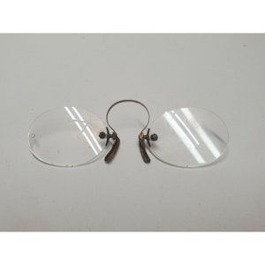 OLD RARE CIVIL War Era Eyeglasses Benjamin Frankling Style Frame Collectible Memorabilia