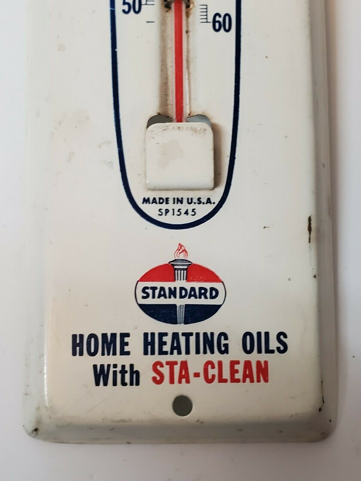 2 Vintage Standard Oil Thermometers Stanoil & Heating Oil 