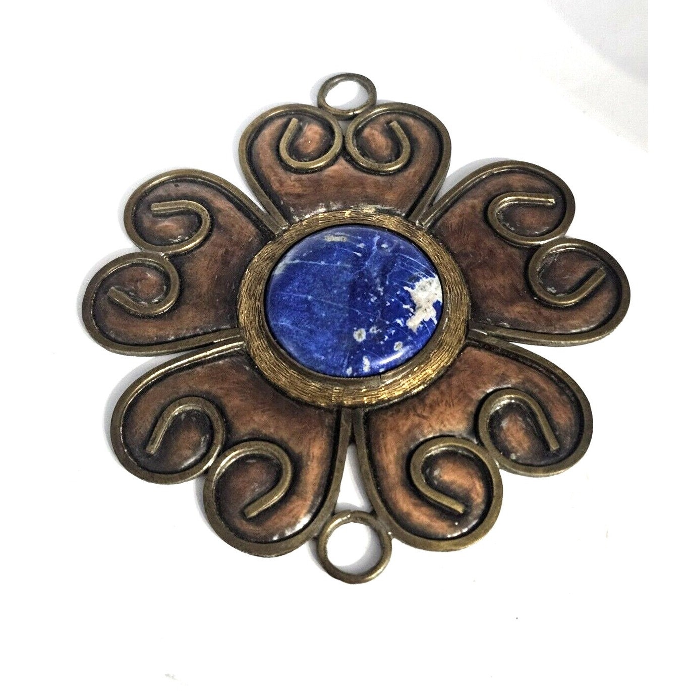 アクセサリー moritaka1977 ANTIQUE MORITA GIL Large Lapis Lazuli Pendant Mixed Metal Designer