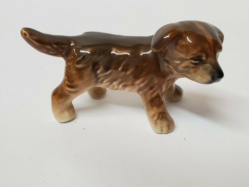 VINTAGE GOEBEL DOG Puppy Dog Figurine Signed Goebel W Germany Antique