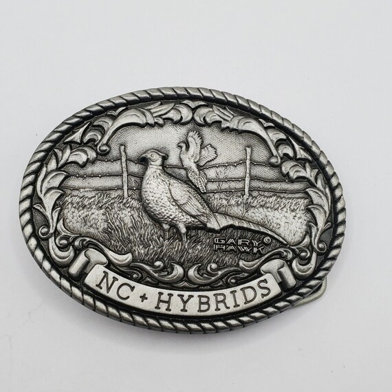 VINTAGE NC HYBRIDS Bird Belt Buckle Signed Gary H… - image 9