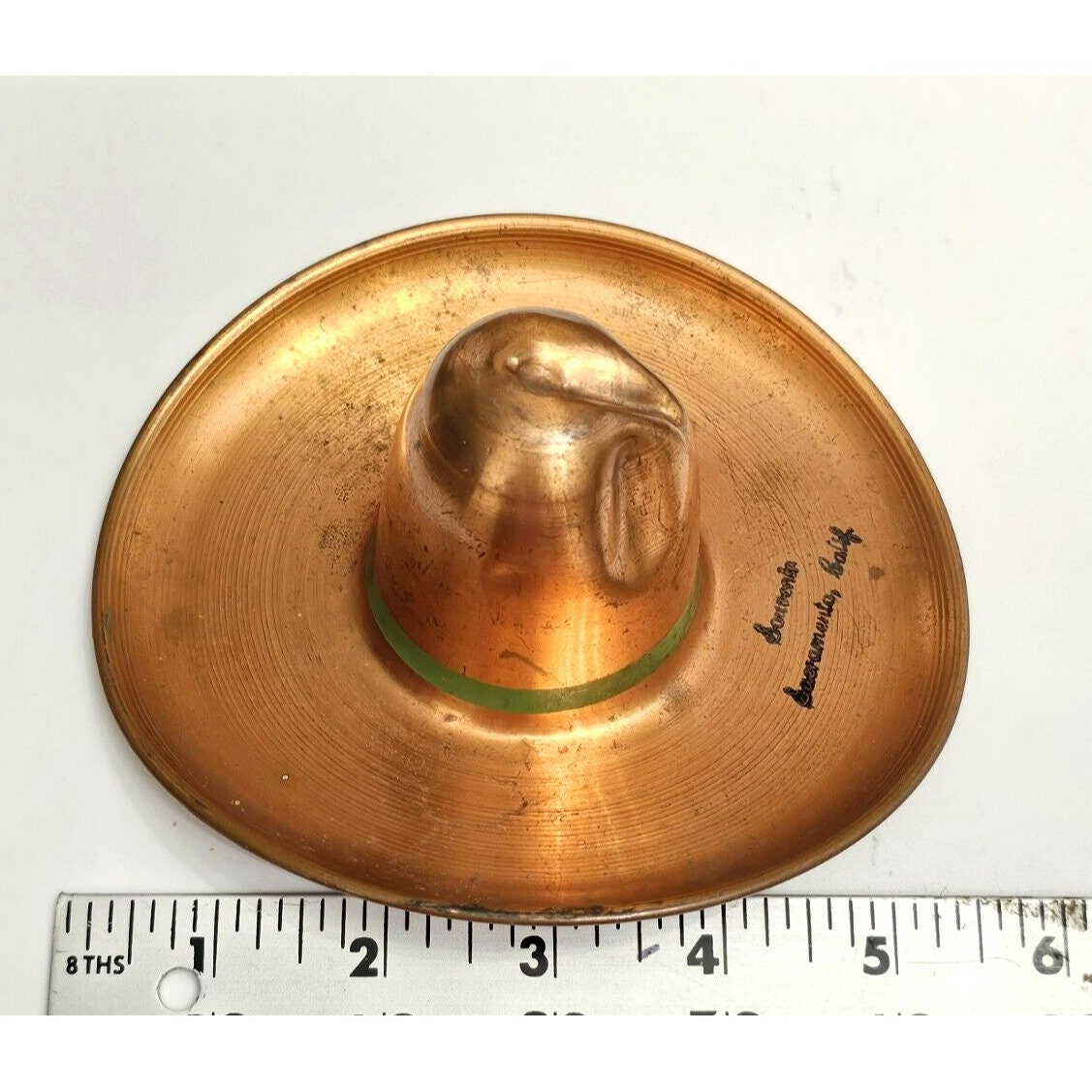 ANTIQUE COPPER COWBOY Hat Sombrero Handcrafted Souvenir ANTIQUE COPPER COWBOY Hat Sombrero Handcrafted Souvenir