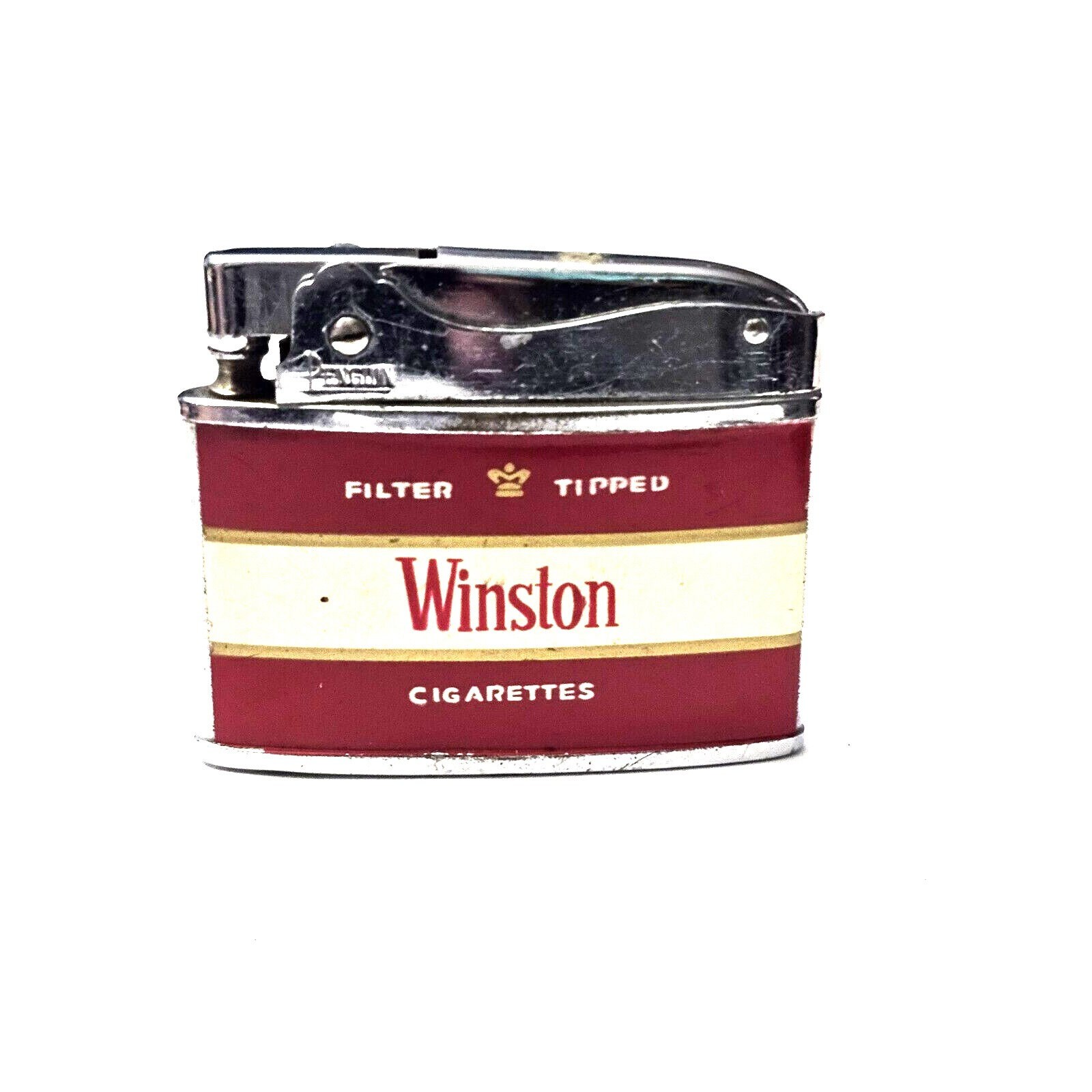 winston filter tipped cigarette lighter Vintage Lighter. 1960 era. With original Box. Not tested. Great Display items Vintage 40th Anniversary Winston Lighter